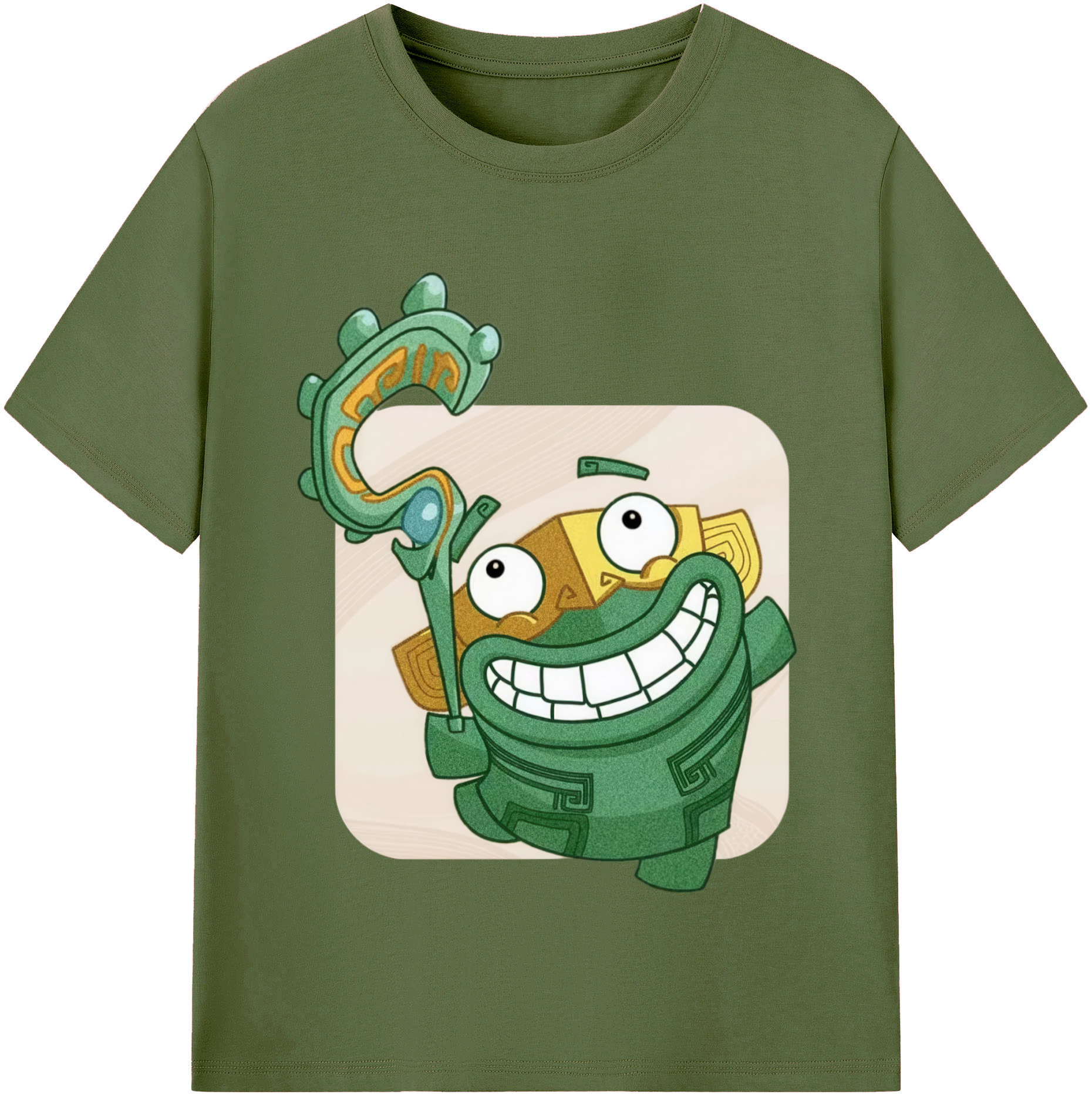 （画像用） Ne Zha 2 ナタ 魔童の大暴れ 綿100％半袖Tシャツ（フロントプリント）